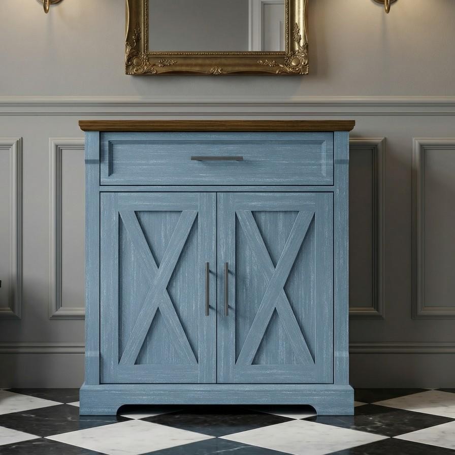 Bleuwharf 2 Door 1 Drawer Cabinet